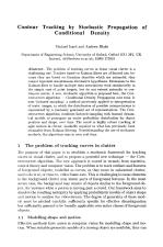 Contour Tracking by Stochastic Propagation of Conditional Density