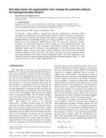 How does basis set superposition error change the potential surfaces for hydrogen-bonded dimers?