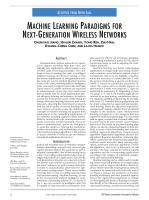 Machine Learning Paradigms for Next-Generation Wireless Networks