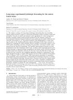 Long-range experimental hydrologic forecasting for the eastern United States
