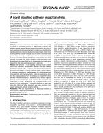 A novel signaling pathway impact analysis