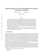 Optimal quantum circuit cuts with application to clustered Hamiltonian simulation