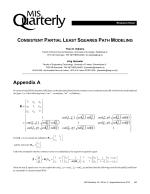 CONSISTENT PARTIAL LEAST SQUARES PATH MODELING