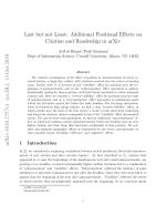Last but not Least: Additional Positional Effects on Citation and Readership in arXiv