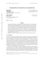 The Implicit Bias of Gradient Descent on Separable Data