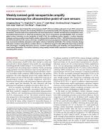 Weakly ionized gold nanoparticles amplify immunoassays for ultrasensitive point-of-care sensors