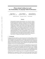 Observational Scaling Laws and the Predictability of Language Model Performance