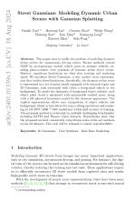 Street Gaussians: Modeling Dynamic Urban Scenes with Gaussian Splatting