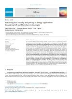 Enhancing data security and privacy in energy applications: Integrating IoT and blockchain technologies