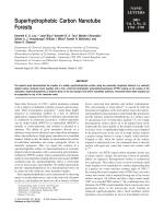 Superhydrophobic Carbon Nanotube Forests