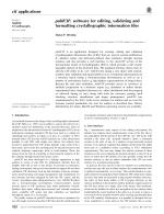 publCIF: software for editing, validating and formatting crystallographic information files