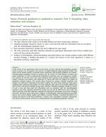 Series: Practical guidance to qualitative research. Part 3: Sampling, data collection and analysis