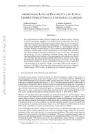 ADDRESSING LOSS OF PLASTICITY AND CATASTROPHIC FORGETTING IN CONTINUOUS LEARNING