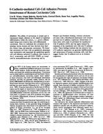 E-Cadherin-mediated Cell–Cell Adhesion Prevents Invasiveness of Human Carcinoma Cells