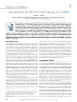Resurrection of vitamin D deficiency and rickets