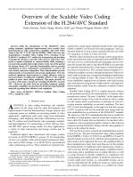 Overview of the Scalable Video Coding Extension of the H.264/AVC Standard