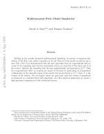 Multicanonical Potts Model Simulation