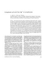 Cytoplasmic pH and Free Mg2+ in Lymphocytes