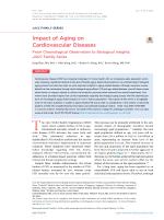 Impact of Aging on Cardiovascular Diseases: From Chronological Observation to Biological Insights: JACC Family Series