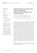 Advancing genome editing with artificial intelligence: opportunities, challenges, and future directions