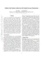 Arbitrary Style Transfer in Real-time with Adaptive Instance Normalization