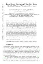 Image Super-Resolution Using Very Deep Residual Channel Attention Networks