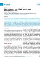Mechanisms of long COVID and the path toward therapeutics