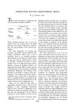 INDEX FOR RATING DIAGNOSTIC TESTS