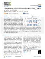 Tuning the Microenvironment of Water Confined in Ti3C2Tx MXene by Cation Intercalation