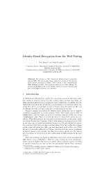 Identity-Based Encryption from the Weil Pairing