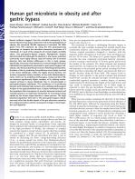Human gut microbiota in obesity and after gastric bypass