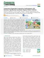 Temperature-Dependent Evaporative Anthropogenic VOC Emissions Significantly Exacerbate Regional Ozone Pollution
