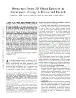 Robustness-Aware 3D Object Detection in Autonomous Driving: A Review and Outlook