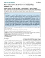 Rare Variants Create Synthetic Genome-Wide Associations