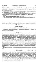 A CENTRAL LIMIT THEOREM AND A STRONG MIXING CONDITION