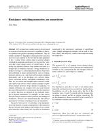 Resistance switching memories are memristors