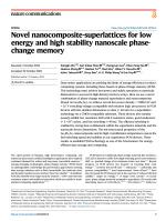 Novel nanocomposite-superlattices for low energy and high stability nanoscale phase-change memory