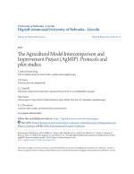 The Agricultural Model Intercomparison and Improvement Project (AgMIP): Protocols and pilot studies