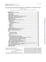 Physiological and Genetic Responses of Bacteria to Osmotic Stress