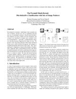 The Pyramid Match Kernel: Discriminative Classification with Sets of Image Features