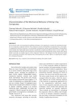 Characterization of the Mechanical Behavior of Hemp-Clay Composites