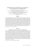 DETERMINATION OF THE ESTROUS CYCLE PHASES OF RATS: SOME HELPFUL CONSIDERATIONS