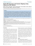 Rapid SNP Discovery and Genetic Mapping Using Sequenced RAD Markers