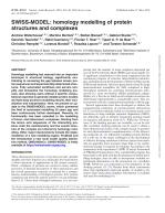 SWISS-MODEL: homology modelling of protein structures and complexes