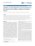 TopHat2: accurate alignment of transcriptomes in the presence of insertions, deletions and gene fusions