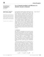 Use of intensity quotients and differences in absolute structure refinement