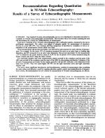 Recommendations Regarding Quantitation in M-Mode Echocardiography: Results of a Survey of Echocardiographic Measurements