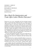 How Much Do Immigration and Trade Affect Labor Market Outcomes?