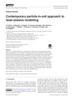 Contemporary particle-in-cell approach to laser-plasma modelling