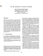 On the Synthesis of a Reactive Module